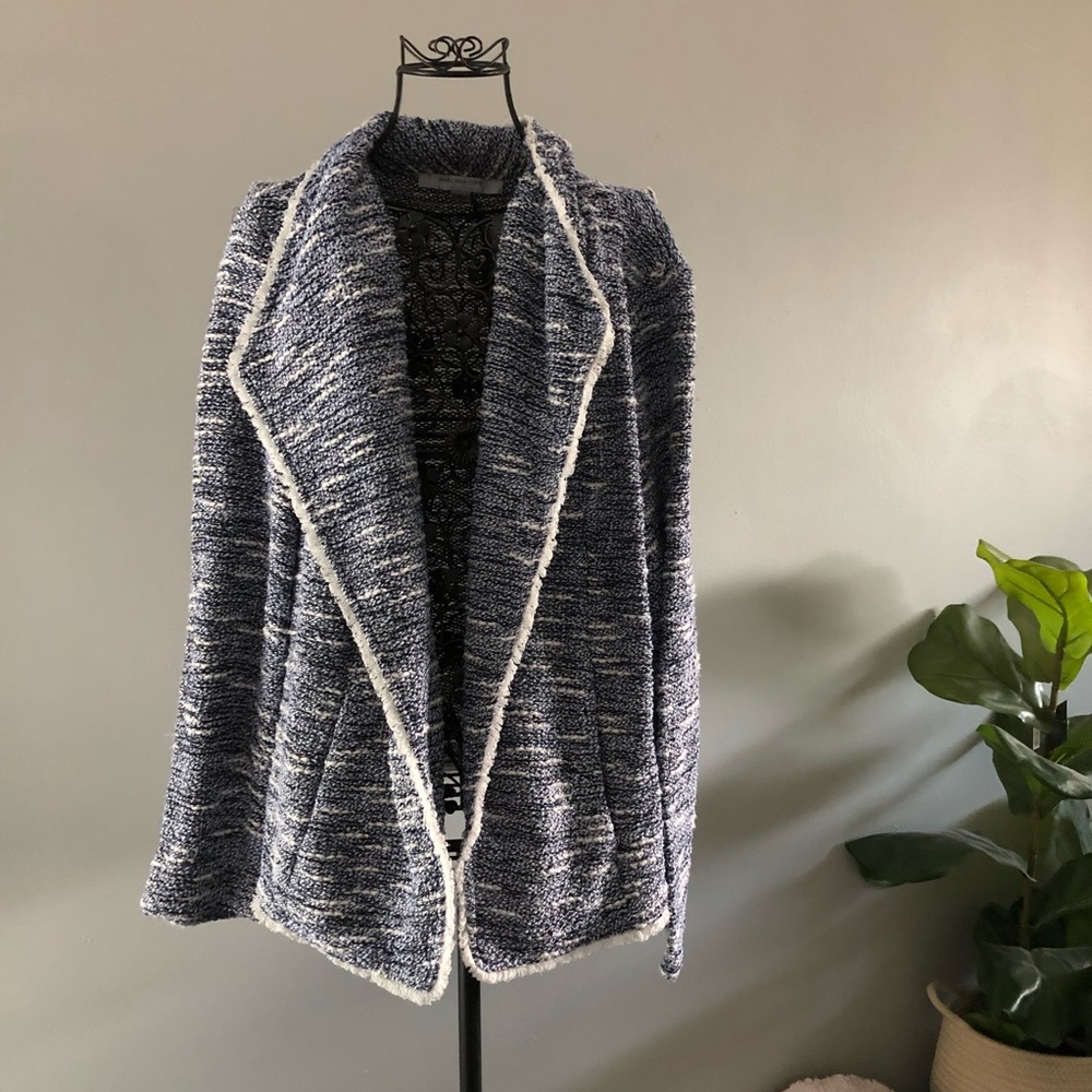 Marc New York Tweed Cardigan Blazer- L